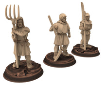 Load image into Gallery viewer, Medieval - Peasant Levy Spearmen, 9th 10th 11th 12th 13th century Generic Levy, 28mm Historical Wargame, Saga... Medbury miniatures
