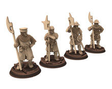 Load image into Gallery viewer, Medieval - Halberdier full unit, 13th century Generic men at arms Medieval soldiers, 28mm Historical Wargame, Saga... Medbury miniatures
