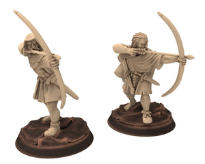 Medieval - Whelsh Archers, 11 to 15th century, Generic Medieval ranged archers longbow, 28mm Historical Wargame, Saga... Medbury miniatures