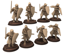 Charger l&#39;image dans la galerie, Medieval - Men-at-arms, Sergents 12 to 15th century, Medieval soldiers 100 Years War, 28mm Historical Wargame, Saga... Medbury miniatures
