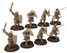 Charger l&#39;image dans la galerie, Medieval - Men-at-arms, Sergents 12 to 15th century, Medieval soldiers 100 Years War, 28mm Historical Wargame, Saga... Medbury miniatures
