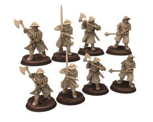 Medieval - Men-at-arms, Swordmen 12 to 15th century, Medieval soldiers 100 Years War, 28mm Historical Wargame, Saga... Medbury miniatures