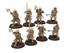 Load image into Gallery viewer, Medieval - France Men-at-arms on foot, Army bundle 12 to 15th century, 100 Years War, 28mm Historical Wargame, Saga... Medbury miniatures
