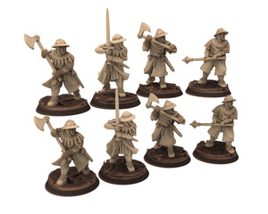 Medieval - France Men-at-arms on foot, Army bundle 12 to 15th century, 100 Years War, 28mm Historical Wargame, Saga... Medbury miniatures