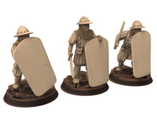 Load image into Gallery viewer, Medieval - Crossbowmen, 11 to 15th century Generic mercenary Medieval soldier, 28mm Historical Wargame, Saga... Medbury miniatures
