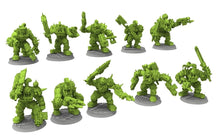 Charger l&#39;image dans la galerie, Green Skin - Savage Orc Warboyz from iceland planet green-skinned Warbands Modular Kit heads torso legs GGW
