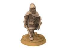 Load image into Gallery viewer, Vendel Era - Spearmen, Warriors Warband, Germanic Tribe, 7 century, miniatures 28mm, Infantry for wargame Historical... Medbury miniature
