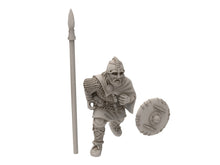 Charger l&#39;image dans la galerie, Wildmen - Wildmen heavy infantry spears, shields, Dun warriors warband, Middle rings miniatures for wargame D&amp;D, Lotr... Medbury miniatures
