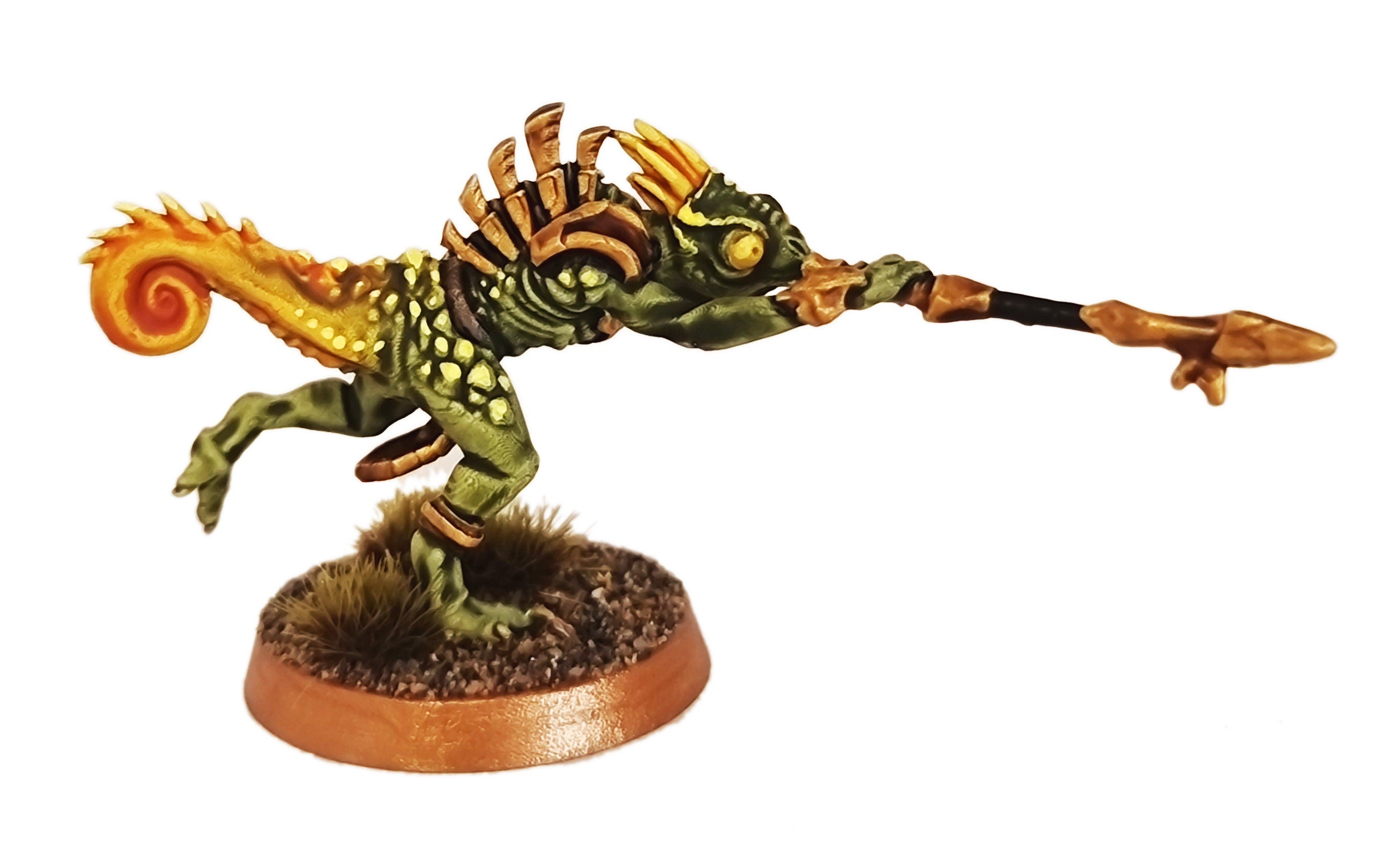 Lost Temple - Commando Chameleon skink lizardmen from the East usable for Oldhammer, battle, king of wars, 9th age