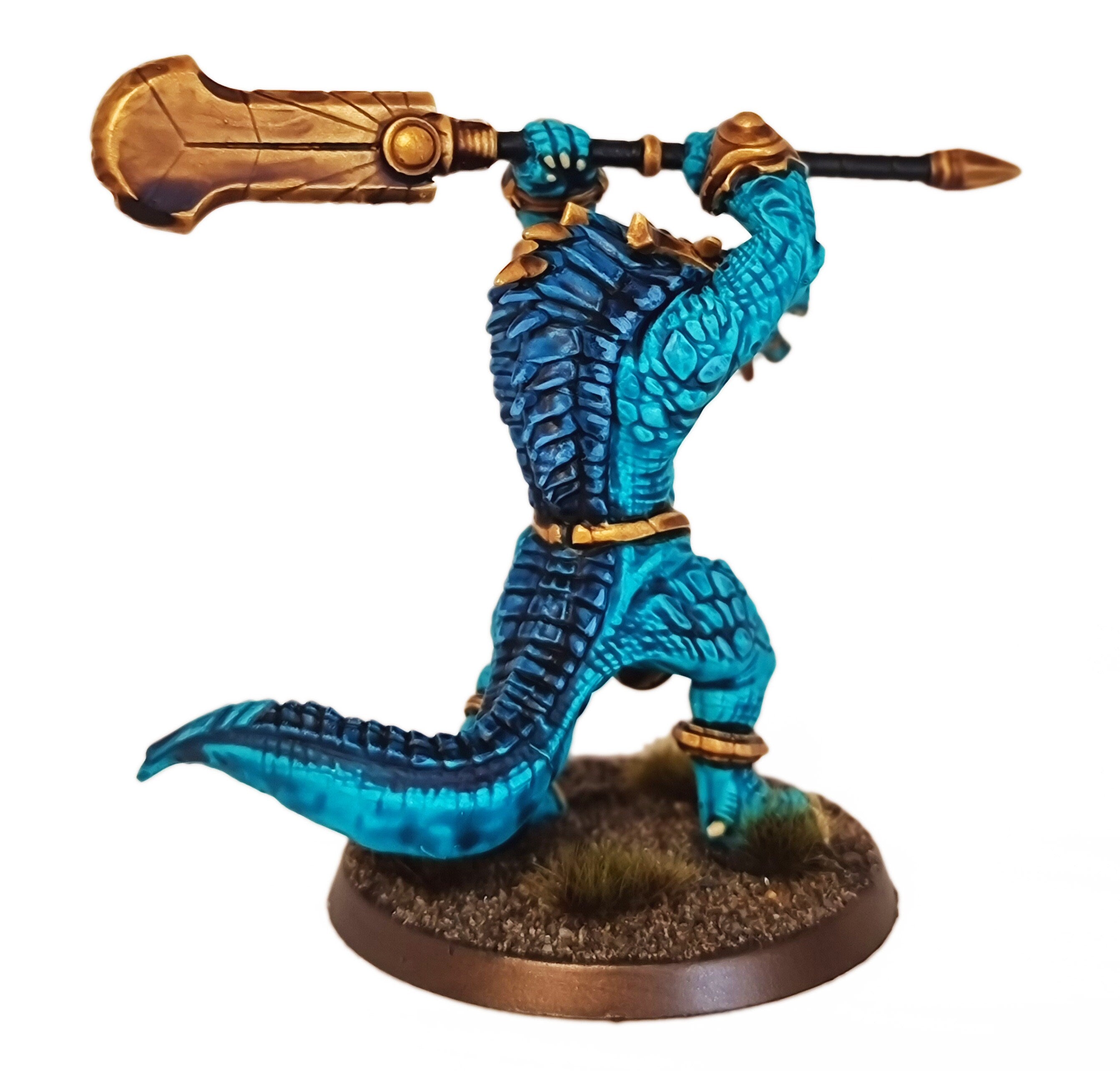 Lost temple - Caiman Hero lizardmen usable for wargames, Oldhammer, battle, king of wars, 9th age, dungeons and dragons