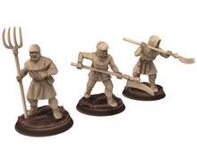 Load image into Gallery viewer, Medieval - Peasant Levy Spearmen, 9th 10th 11th 12th 13th century Generic Levy, 28mm Historical Wargame, Saga... Medbury miniatures
