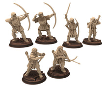 Load image into Gallery viewer, Medieval - Bowmen, 11 to 15th century, Generic Medieval ranged archers longbow, 28mm Historical Wargame, Saga... Medbury miniatures
