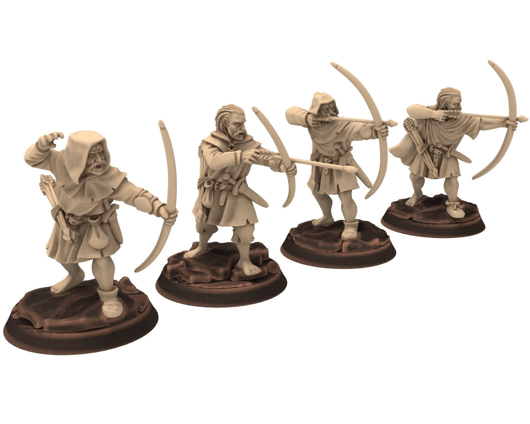 Medieval - Whelsh Archers, 11 to 15th century, Generic Medieval ranged archers longbow, 28mm Historical Wargame, Saga... Medbury miniatures