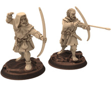 Load image into Gallery viewer, Medieval - Whelsh Archers, 11 to 15th century, Generic Medieval ranged archers longbow, 28mm Historical Wargame, Saga... Medbury miniatures
