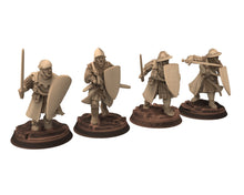 Load image into Gallery viewer, Medieval - Men-at-arms, 2 handed wp 12 to 15th century, Medieval soldier 100 Years War, 28mm Historical Wargame, Saga... Medbury miniatures
