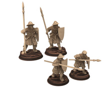 Load image into Gallery viewer, Medieval - Men-at-arms, Falchion 12 to 15th century, Medieval soldiers 100 Years War, 28mm Historical Wargame, Saga... Medbury miniatures
