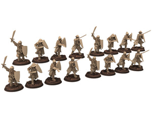 Medieval - England Men-at-arms on foot, Army bundle 12 to 15th century, 100 Years War, 28mm Historical Wargame, Saga... Medbury miniatures