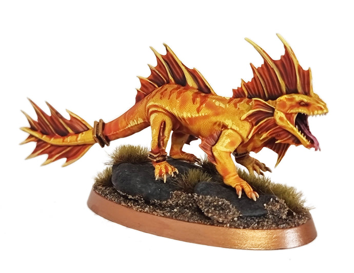 Lost Temple - Salamander lizardmen usable for Oldhammer, battle, king of wars, 9th age