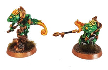 Charger l&#39;image dans la galerie, Lost Temple - Commando Chameleon skink lizardmen from the East usable for Oldhammer, battle, king of wars, 9th age
