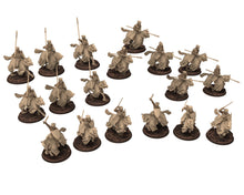 Load image into Gallery viewer, Medieval - Noble Knights charging, 13th century Generic men at arms Medieval Knights, 28mm Historical Wargame, Saga... Medbury miniatures
