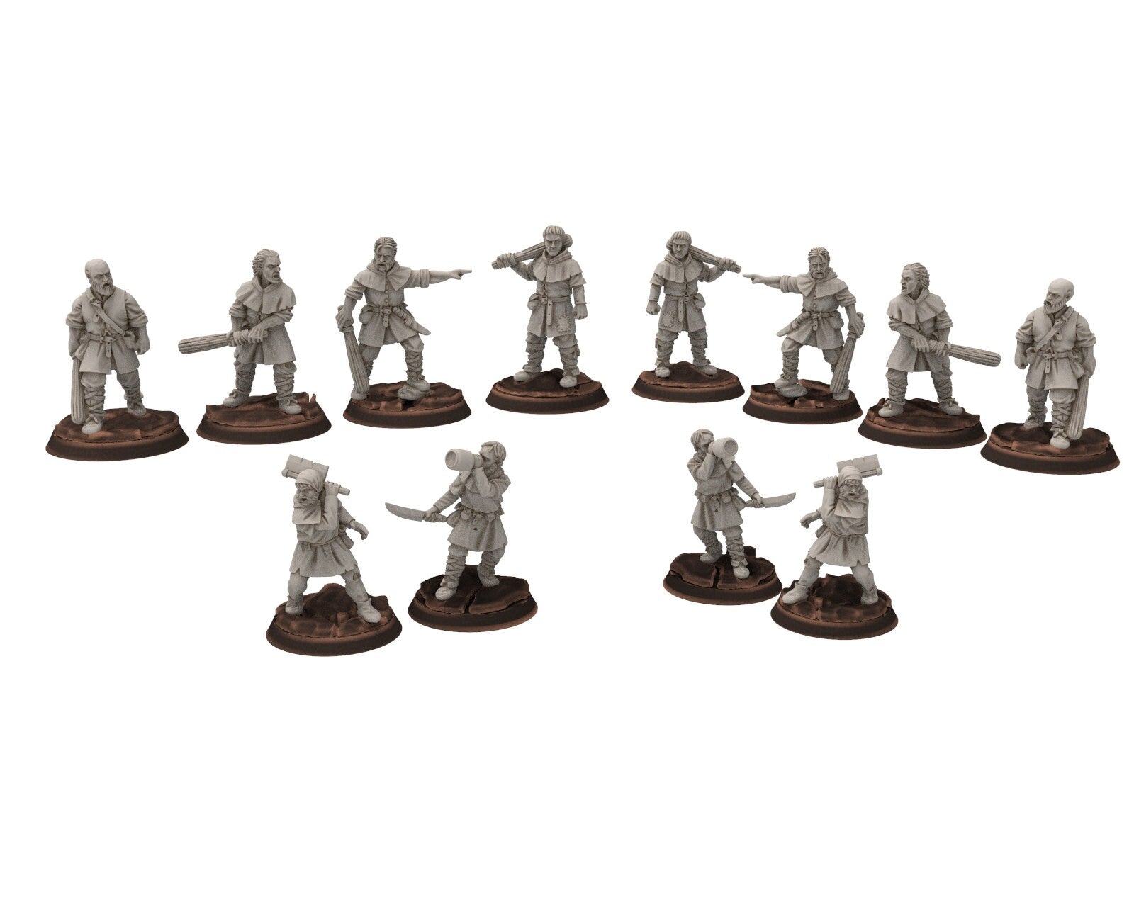 Ruffians - Bad birds of the white mage, scouring Middle rings miniatures for wargame D&D, Lotr... Medbury miniatures