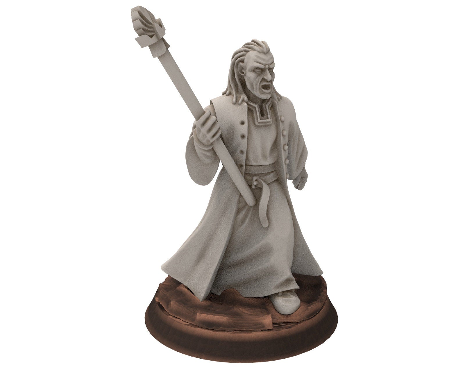 Ornor - Mage seer of the Lost Kingdom of the North, Dune Din, Misty Mountains, Medbury miniatures for wargame D&D, Lotr...