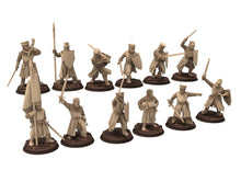 Load image into Gallery viewer, Medieval - Noble Knights foot bundle, 13th century Generic Medieval Knights, 28mm Historical Wargame, Saga... Medbury miniatures
