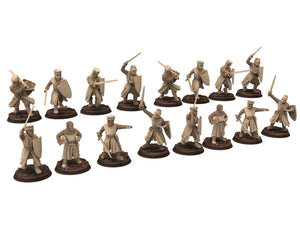 Medieval - Noble Knights foot bundle, 13th century Generic Medieval Knights, 28mm Historical Wargame, Saga... Medbury miniatures