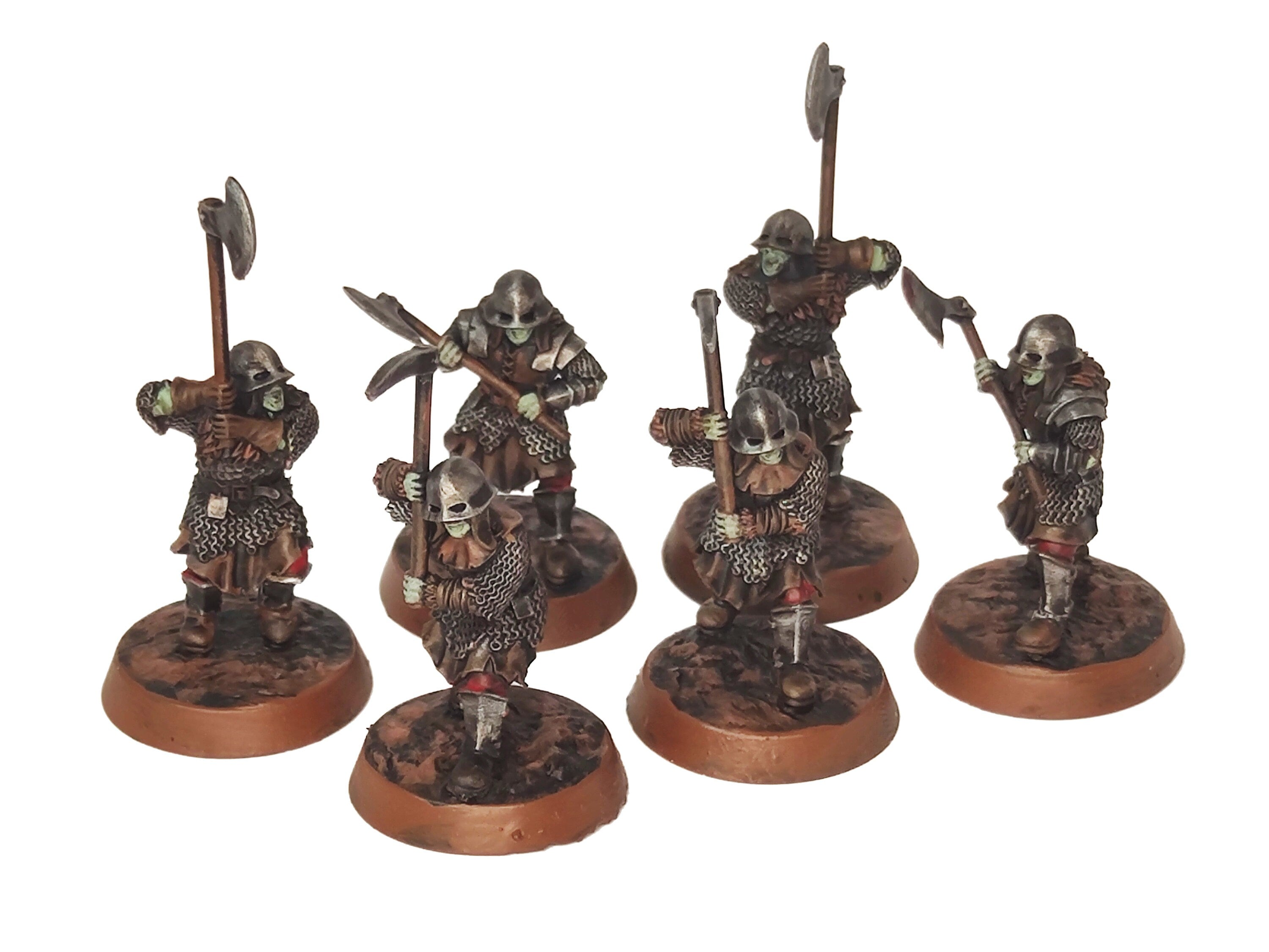 Orcs horde - Orc infantry heavy weapons, Orc warriors warband, Middle rings miniatures for wargame D&D, Lotr... Medbury miniatures