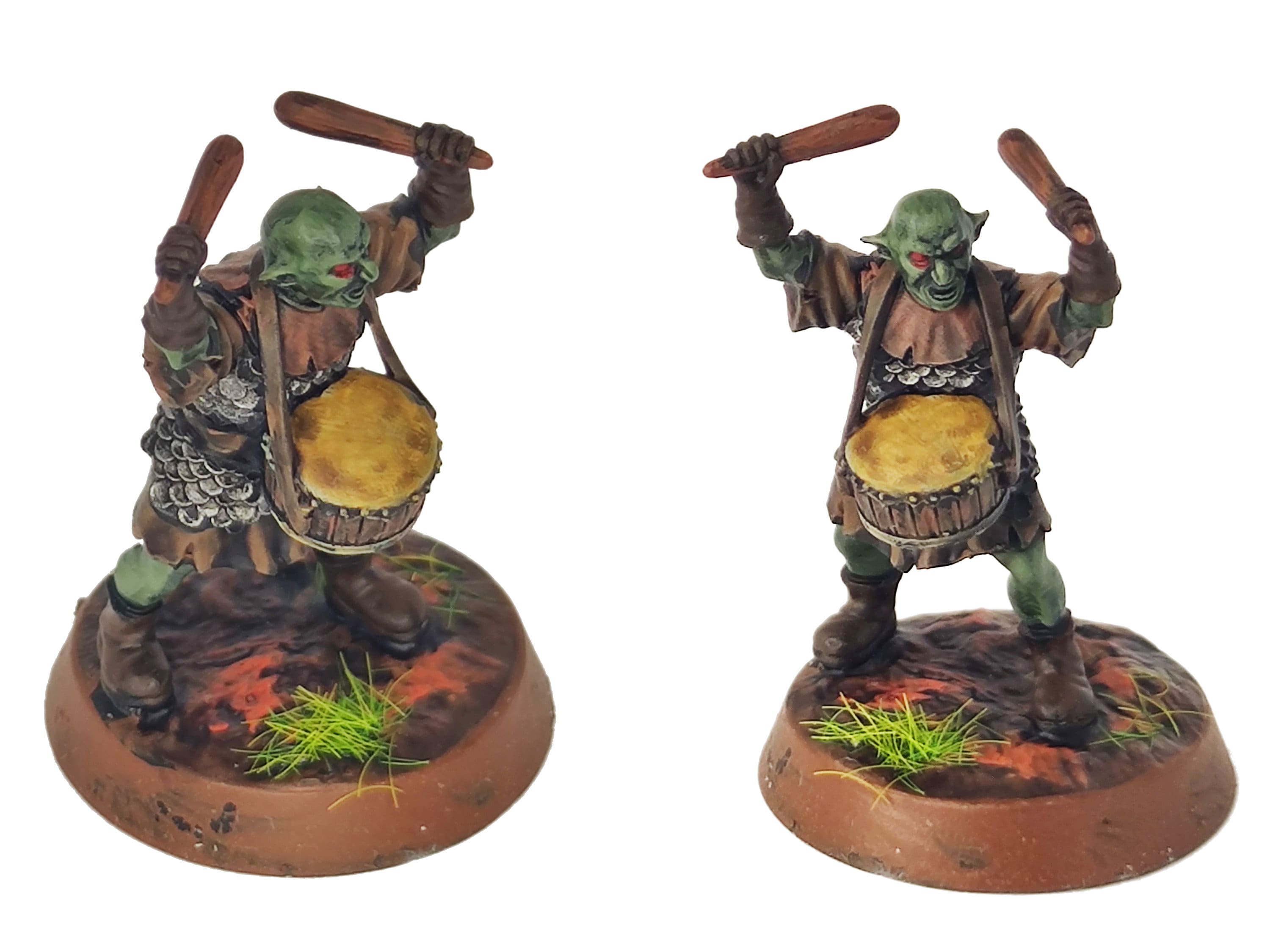 Orc horde - Orc Banner, Orc warriors warband, Middle rings miniatures pour wargame D&D, Lotr... Medbury miniatures