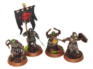 Orc horde - Orc Drums, Orc warriors warband, Middle rings miniatures pour wargame D&D, Lotr... Medbury miniatures