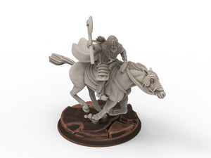 Rohan - West Human Riders, Knight of Rohan, the Horse-lords, rider of the mark, minis for wargame D&D, Lotr...