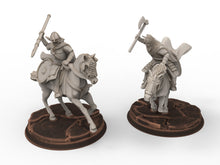 Load image into Gallery viewer, Rohan - West Human Riders, Knight of Rohan, the Horse-lords, rider of the mark, minis for wargame D&amp;D, Lotr...
