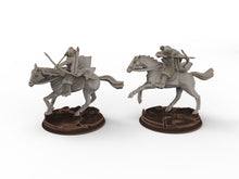 Load image into Gallery viewer, Rohan - West Human Riders, Knight of Rohan, the Horse-lords, rider of the mark, minis for wargame D&amp;D, Lotr...
