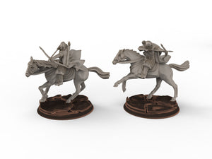 Rohan - West Human Riders, Knight of Rohan, the Horse-lords, rider of the mark, minis for wargame D&D, Lotr...