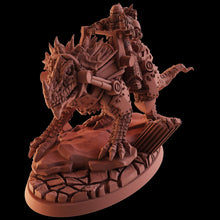 Load image into Gallery viewer, Socratis - Fire Lizard Warriors Order - x4 Lizard Riders, mechanized infantry, post apocalyptic empire, usable for tabletop wargame.
