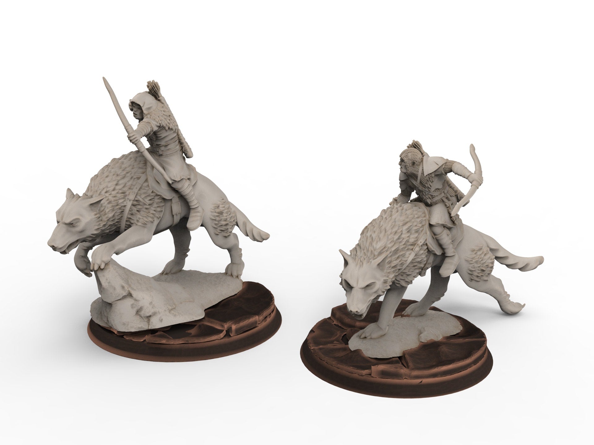 Orc horde - Orc Warg Rider , Orc warriors warband, Middle rings miniatures pour wargame D&D, Lotr...