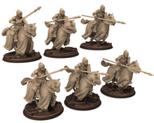 Load image into Gallery viewer, Medieval - Noble Knights on foot, 14th century Generic men at arms Medieval Knights, 28mm Historical Wargame, Saga... Medbury miniatures
