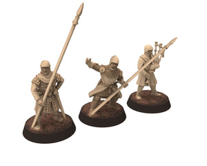 Medieval - Scotland - Scottish pikemen, 14th century Generic pikemen Medieval, 28mm Historical Wargame, Saga... Medbury miniatures