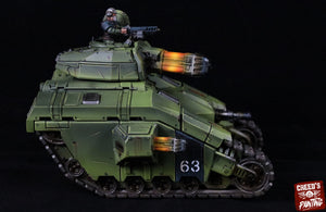 Rundsgaard - Fenrir Battle Tank, imperial infantry, post-apocalyptic empire, usable for tabletop wargame.
