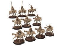 Load image into Gallery viewer, Medieval - Scotland - Generic Mounted sergeants Full Unit Bundle, 14th century Medieval, 28mm Historical Wargame, Saga... Medbury miniature
