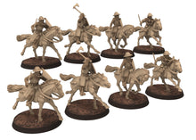 Load image into Gallery viewer, Medieval - Scotland - Generic Mounted sergeants spears at fight, 14th century Medieval, 28mm Historical Wargame, Saga... Medbury miniatures
