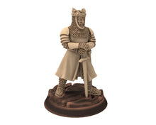 Load image into Gallery viewer, Medieval - England- Edward Longshanks, King of the 13th 14th century Medieval, 28mm Historical Wargame, Saga... Medbury miniatures
