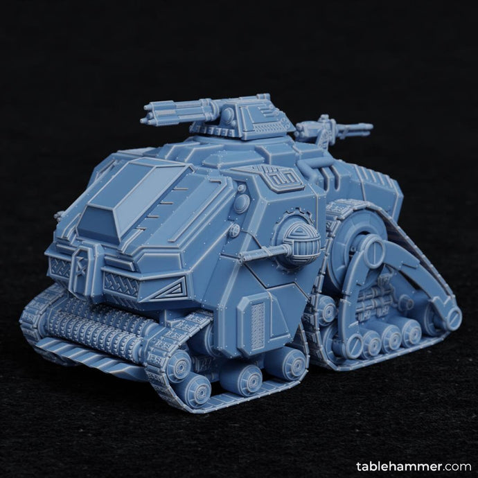 Space Dwarves - Fortified Tank, Dwarves leagues, Halfmen galactic empire, futuristic battle