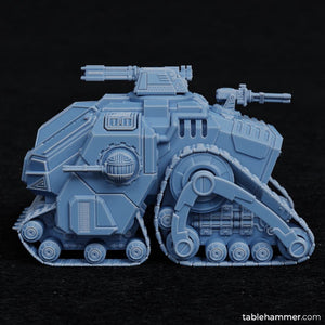 Space Dwarves - Fortified Tank, Dwarves leagues, Halfmen galactic empire, futuristic battle