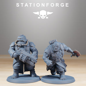 GrimGuard - Mutants, mechanized infantry, post apocalyptic empire, usable for tabletop wargame.