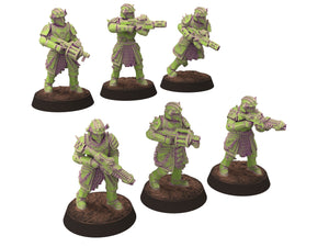 Harbingers of darkness - Heretic Bloodsworn Chosen - Elite soldiers - Siege of Vos-Phorax, Quartermaster3D wargame modular miniatures Copy