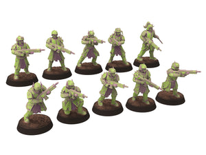 Harbingers of darkness - Heretic Cultist Full Platoon - Full Platoon - Siege of Vos-Phorax, Quartermaster3D wargame modular miniatures