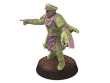 Charger l&#39;image dans la galerie, Harbingers of darkness - Officer Commissioner V4 Heretic Cultist of Chaos - Siege of Vos-Phorax, Quartermaster3D wargame modular miniatures
