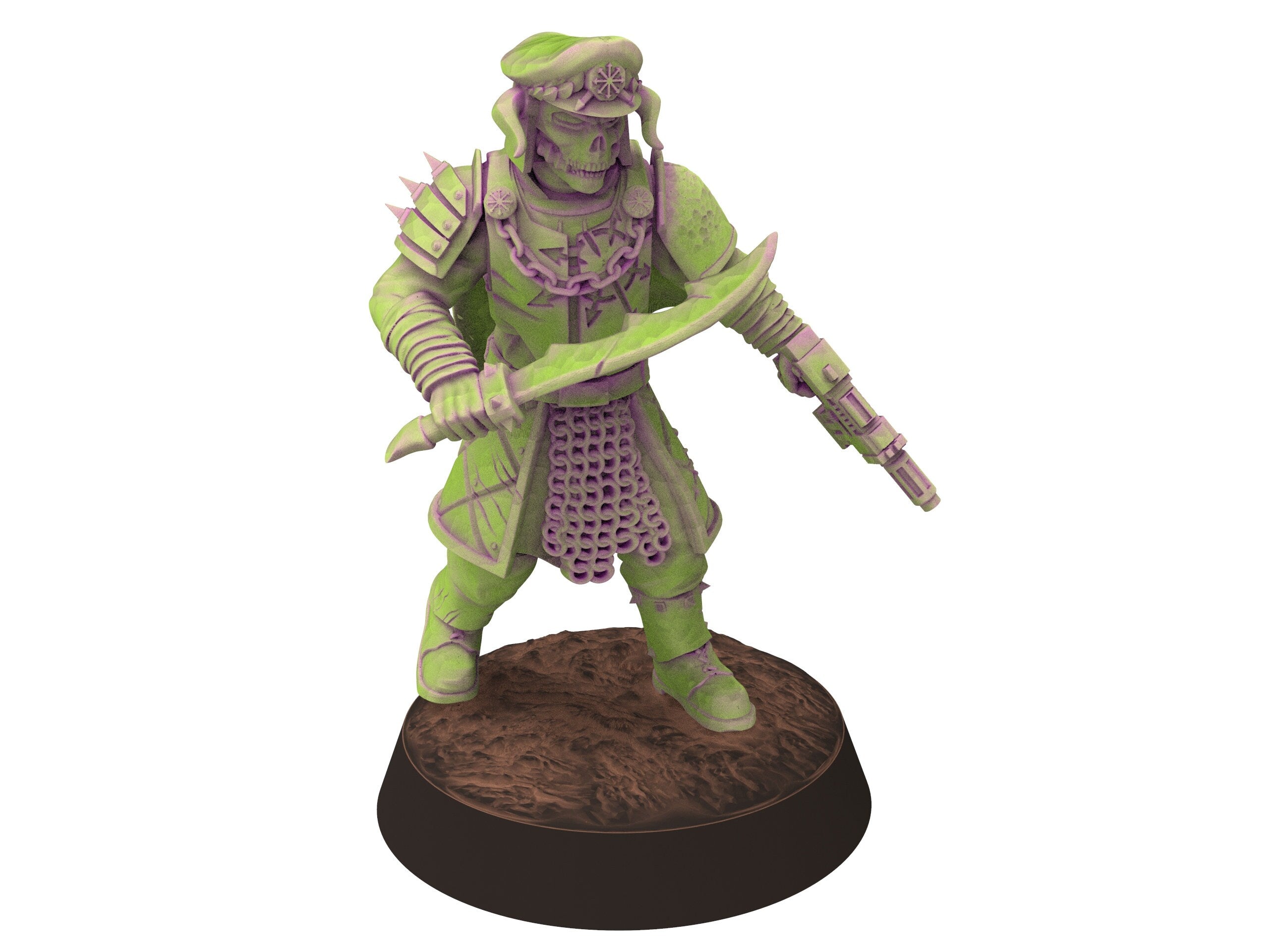 Harbingers of darkness - Officer Commissioner V6 Heretic Cultist of Chaos - Siege of Vos-Phorax, Quartermaster3D wargame modular miniatures